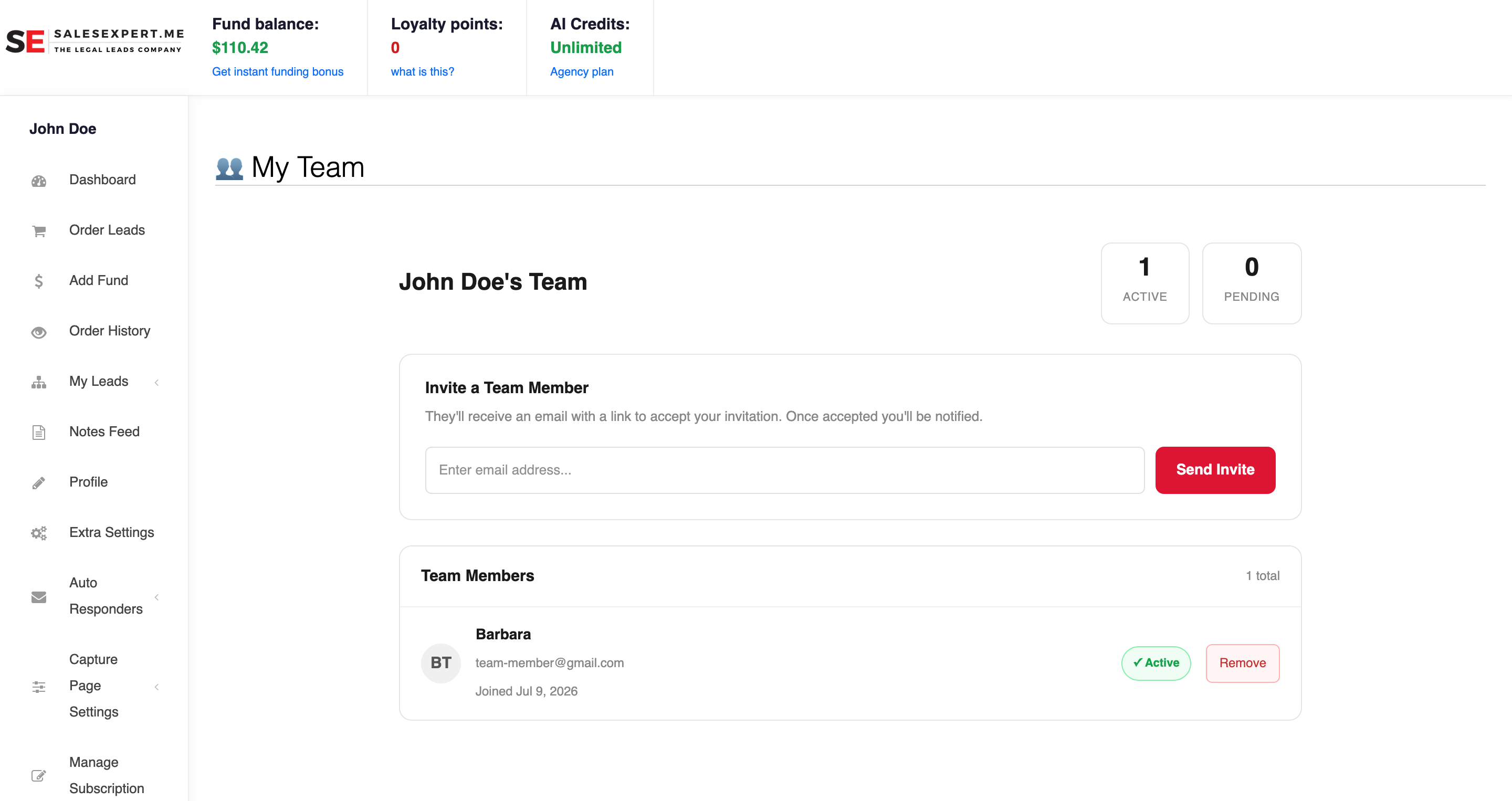 Team Sharing