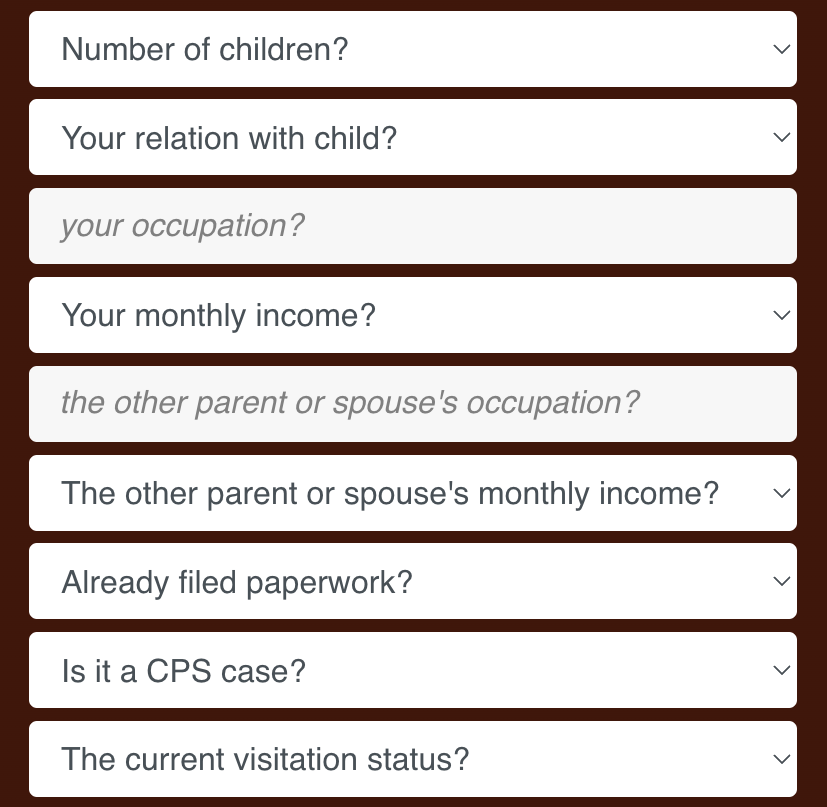 Pre-screening Questions