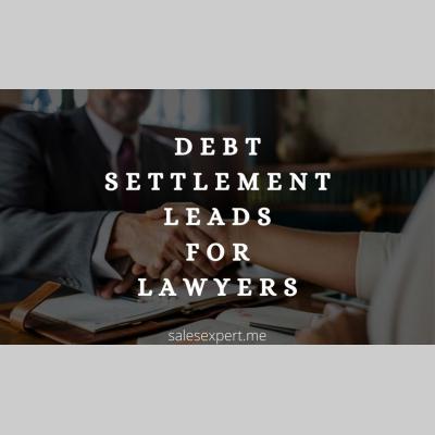 Debt settlement leads