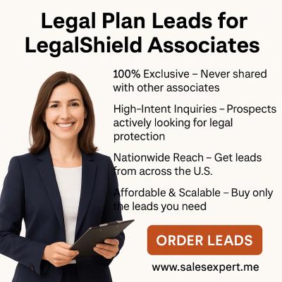 US: Legal plan web-leads for LegalShield associates