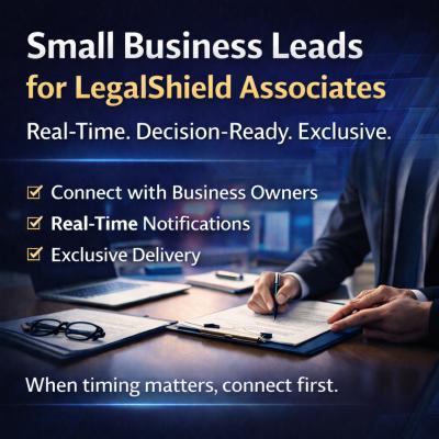 Small business leads for LegalShield associates