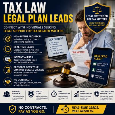 Tax Law legal plan leads