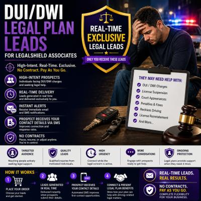 DUI/DWI legal plan leads