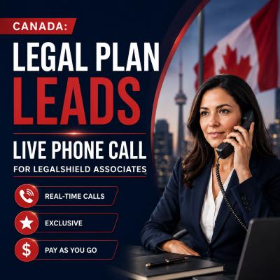 Canada hot leads on phone call (legal plan leads)